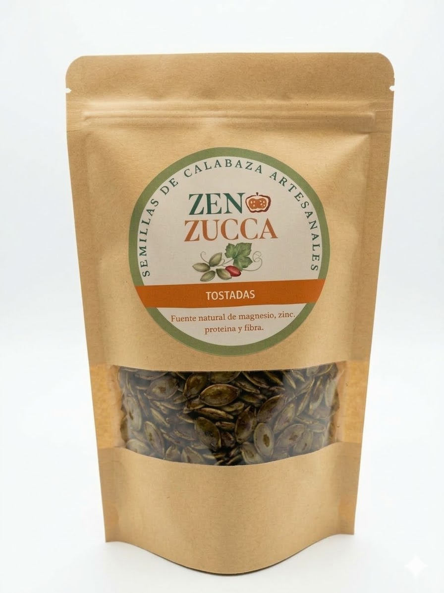 Semillas de calabaza tostadas con aceite de oliva y sal